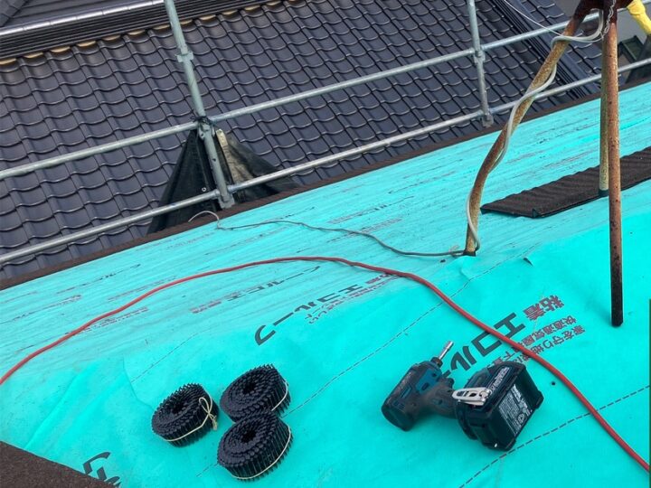 屋根 ルーフィング取付