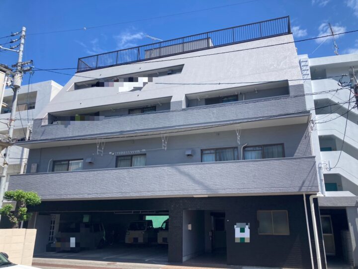 松山市　タイルも塗装でイメージチェンジ！　塗装の剥がれも補修で綺麗に！