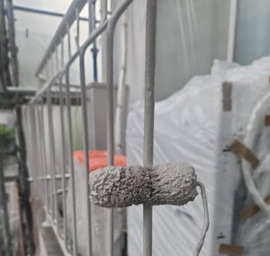 松山市　鉄部塗装